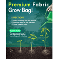 Ruckus Creations 10 Gallon Heavy Duty Fabric Grow Bags, Durable