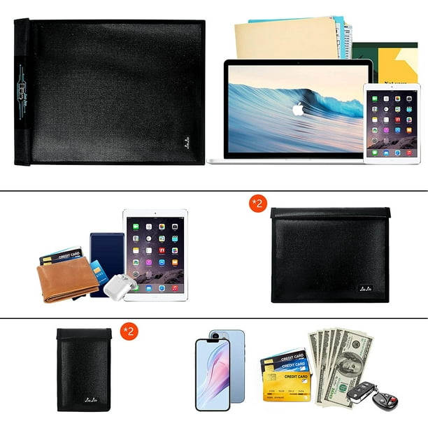 Faraday Bag for Phones, Key FOBs, and Credit Cards - Signal