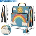 thumbnail image 2 of FORMRS Zipper Binder with Shoulder Strap 2-inch Ring 500 Sheet Capacity File Bag, Rainbow with Stars, 2 of 5