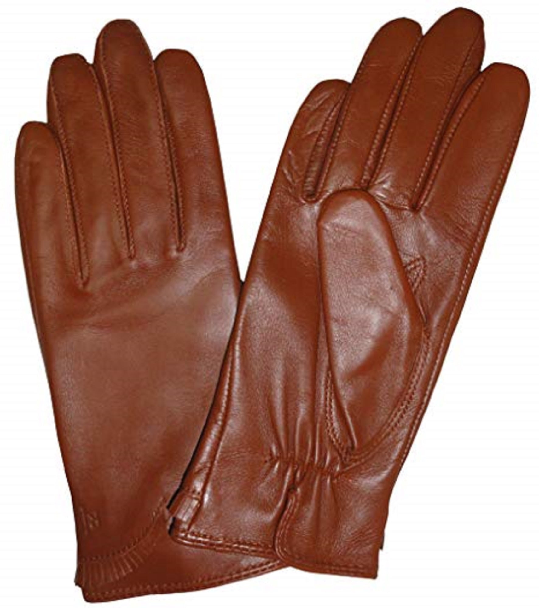 Nappaglo Mens Genuine Nappa Leather Quilted Stitch Winter Gloves Touchscreen Driving Mittens with Long Fleece Lining 