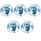 thumbnail image 2 of EeaseMX 1 juego de 5 globos Bobo transparentes de 20 pulgadas con confeti de lentejuelas para fiestas de cumpleaños y bodas, 2 of 7