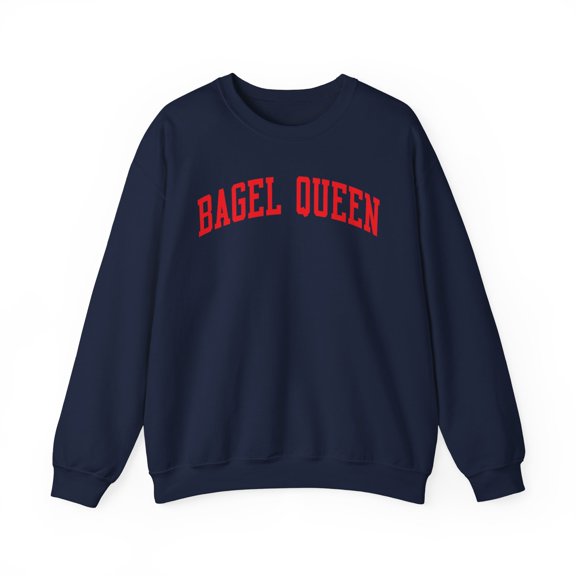 Bagel Queen Sweatshirt Gifts Crew Neck Shirt Long Sleeve Unisex