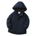 thumbnail image 3 of Cethrio Boys Winter Coats, Zip up Warm Windproof Long Sleeve Winter Jackets Navy Size 12-13 T, 3 of 5