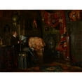 thumbnail image 2 of Douglas Volk 24x19 Gold Ornate Framed and Double Matted Museum Art Print Titled - Portrait of John Scott Bradstreet (C. 1890), 2 of 4