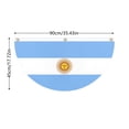 thumbnail image 3 of Half Flag Banner for Wall Hanging, Country Flag Party Decoration, Half Circle Hanging Bunting for Indoor Outdoor Events, UK Italy Mexico New Zealand France Germany Canada Styles, 3 of 5