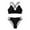 Black, variant on Bikinis Sets for Women Two Piece Bathing Suits for Women Women's Swimwear 2 Piece Normal Swimsuit Backless 2 Piece Printing Adjustable Print Padded Strap Bathing Suits for Vacation Beach Wear