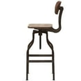 thumbnail image 5 of Home Square Adustable Steel Swivel Bar Stool in Rust - Set of 2, 5 of 9
