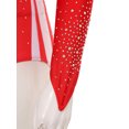 thumbnail image 7 of YiZYiF Womens Rhinestone Striped Circus Gymnastics Leotard with Gloves Halloween Ringmaster Costume Red XXL, 7 of 7