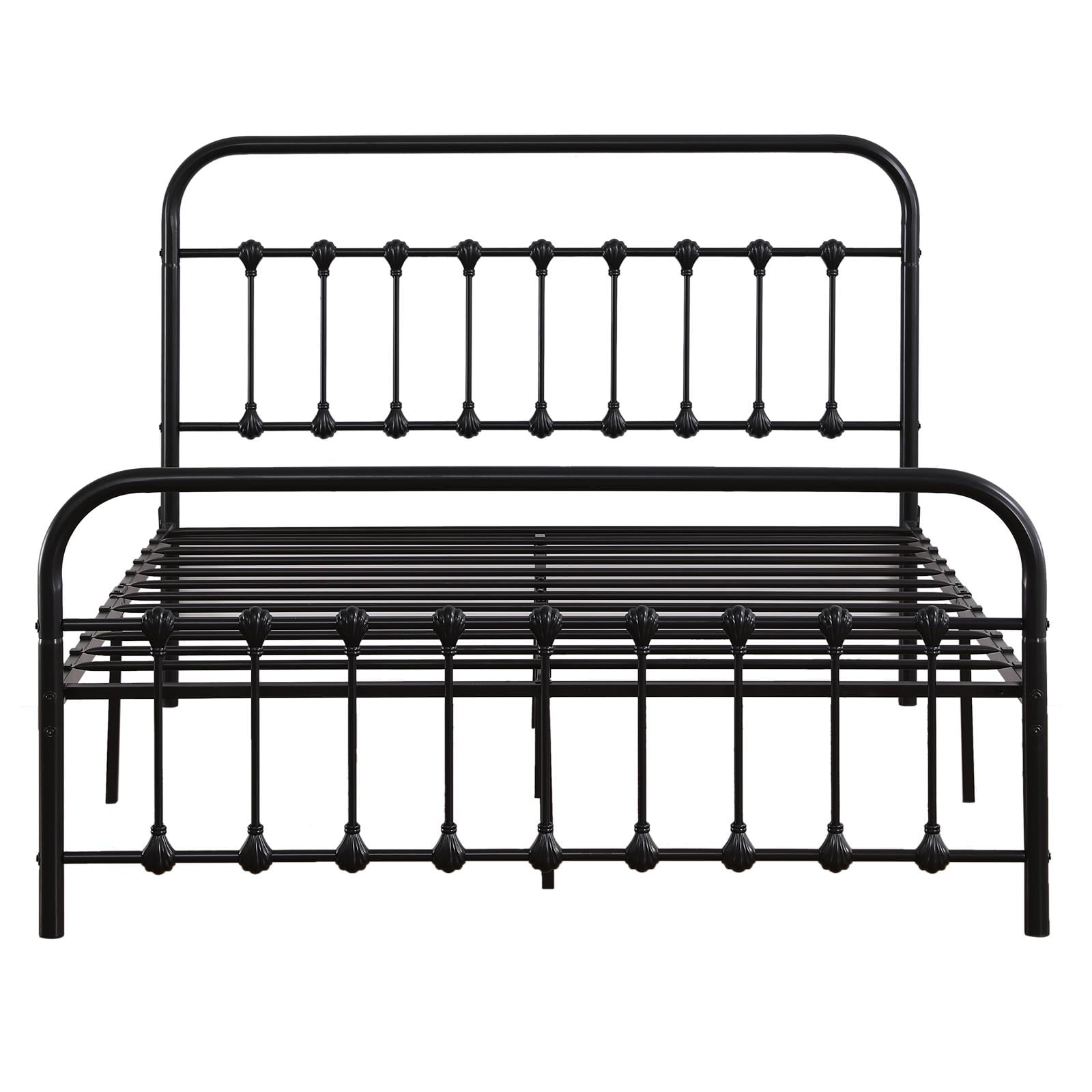 Beds, Frames & Bases Bed Frames Full, Black Metal Bed Frame Heavy Duty