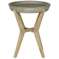 thumbnail image 4 of Safavieh Celeste Outdoor Modern Round End Table - Dark Grey/Natural, 4 of 8