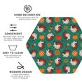 thumbnail image 3 of Vsdgher Turkey And Thanksgiving1 Leather Coasters for Drinks, Durable Drink Coasters 4 Set for Tabletop Protection, Luxurious Home Décor and Housewarming Gift-Hexagon, 3 of 6