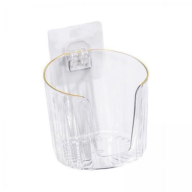 2 Cestas de Almacenamiento para Armario, Colgante Minimalista, Cesta Colgante de Pared, Estantes Montados en La Pared para Cocina, , claro y , 3 piezas