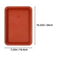 thumbnail image 2 of NUOLUX 10Ud Base Para Macetero Rectangular Roja De Plástico Para Bonsáis Y Plantas De Interior, 2 of 6