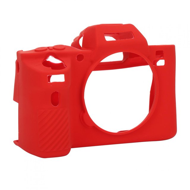 Digital Camera Silicone Case, Accurate Hole Position Digital Camera Silicone Housing For A7R2 For A72 Red