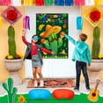 thumbnail image 3 of Pin The Maracas on The Cactus Mexican Games, 7 pcs Mexican Party Pin Game Set - Mexican Fiesta Party Games Poster Blindfold Maracas Mexican Stickers etc Mexican Birthday Party Decorations Supplies, 3 of 8