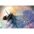thumbnail image 2 of Lund, Denton 32x23 Gold Ornate Wood Framed with Double Matting Museum Art Print Titled - The Unicorn, 2 of 4