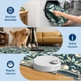 thumbnail image 4 of 5x7 Area Rug for Living Room Washable Botanical Print Bedroom Carpet Low Pile Ultra Thin Throw Cute Kids Nursery Rug Stain Resistant Indoor Rugs for Dining Room Entryway Office, Dark blue, 4 of 9