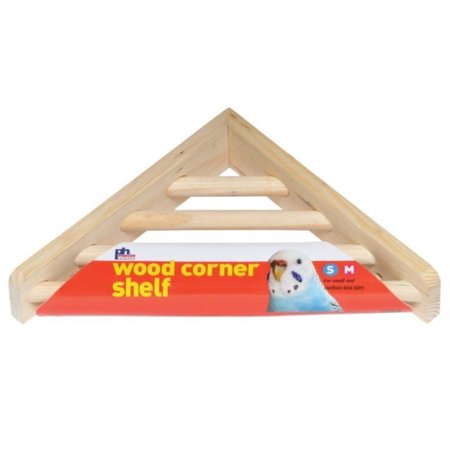 UPC: 0048081033005 | Prevue Wood Corner Shelf – 1 Pack – (7in.L x 7in.W x 1.5in.H)