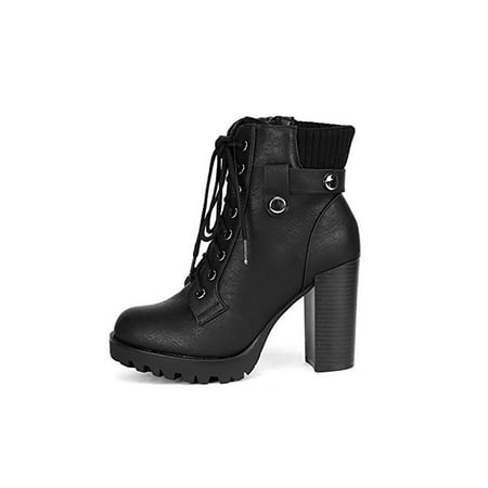 

Women‘s Scandl Black High Heel Ankle Bootie US Women‘s Footwear