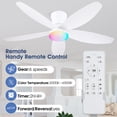 thumbnail image 3 of Ventilador de Techo Surtime Montaje Empotrado RGB 48 cm con Luz y Control Remoto, 3 of 5