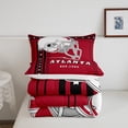 thumbnail image 3 of Erosebridal Football City Comforter Set Twin Bedroom Decor, Football Sports Fans Gifts, American Football Bedding Comforter Sets Black and Red Stars Striped Duvet Set ( Atlanta), 3 of 6