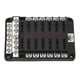 thumbnail image 5 of Bloque de fusibles de cuchilla de 12 vías, soporte de caja de fusibles resistente al agua con indicador LED de autobús negativo para coche, barco marino, remolque RV, 5 of 14