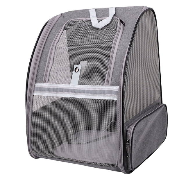 Mochila portadora de mascotas, Bolso de vije portátil portátil de perros para perros que lllevan gatos con diseño ventilado para salidas diars