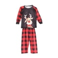 thumbnail image 2 of Fiomva Christmas Pajamas for Family, Deer Plaid Family Christmas PJS Matching Set Holiday Sleepwear for Adult Kids Baby, 2 of 5