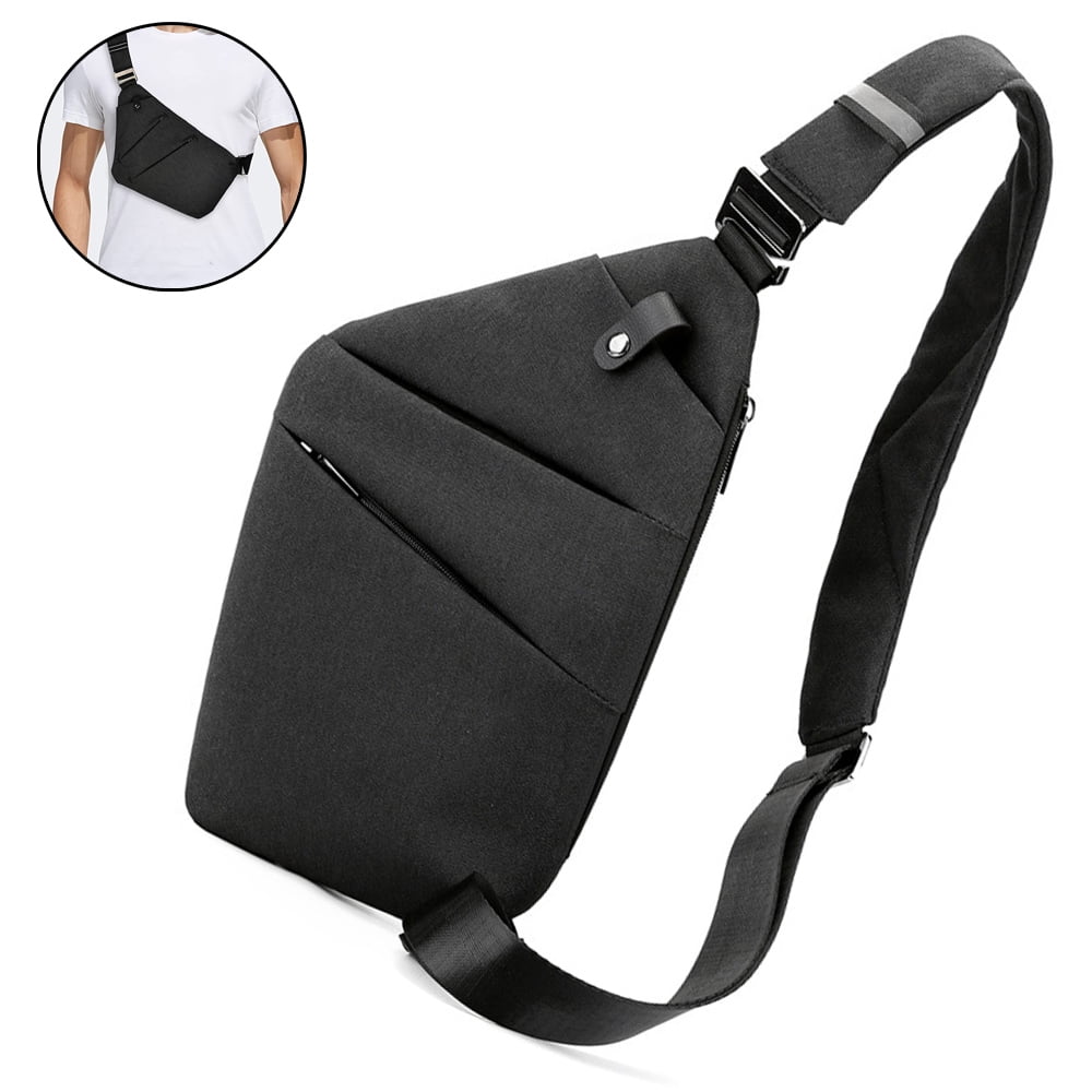Sdtyur 1 Pcs Anti Theft Waterproof Sling Bag Shoulder Backpack Crossbody Bag Cover Pack Rucksack Bicycle Sport Crossbody Bags For Men Black Black