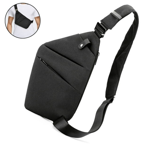 Sdtyur 1 Pcs Anti Theft Waterproof Sling Bag Shoulder Backpack Crossbody Bag Cover Pack Rucksack Bicycle Sport Crossbody Bags For Men Black