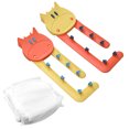 thumbnail image 4 of serony Kitchen Sink Noodles Leftover Filter Collapsible Vegetable Hanging Net Holder Strainer Household Restaurants Yellow without Net 1Set, 4 of 6