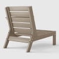 thumbnail image 4 of WestinTrends Avalon Outdoor Patio HDPE Right Arm Facing Deep Seating Corner Chair, Weathered Wood, 4 of 14