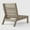 Brown, variant on WestinTrends Avalon Outdoor Patio HDPE Right Arm Sectional Corner Club Chair with Patio Cushions, Teak/Red