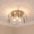 thumbnail image 5 of Golden Lighting Aenon 3-light Flush Mount in Pewter, 5 of 9