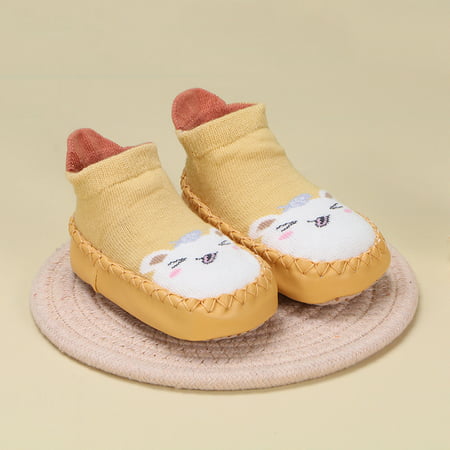 

Ameiqe Baby Socks Shoes Infant Toddler Boys Girls Low Top Soft Sole Casual Pre Walker Shoes(Yellow 15cm)