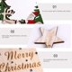 thumbnail image 5 of Letrero de madera de Feliz Navidad, decoración navideña rústica, árbol de Navidad de ángel con copo de nieve hueco de madera para decoración interior y exterior Sailing Electrónica, 5 of 5