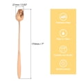 thumbnail image 2 of Uxcell 7" Stainless Steel Coffee Spoons Rose Flower Shape Spoons Tea Spoon, Rose Gold, 2 of 4