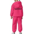 thumbnail image 7 of KHONTS Girls Letter Printed Hoodies Sweatshirts and Sweatpants Outfits, 2 Piece, Sizes 2-13 Years, 7 of 7