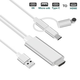 HDMI Cables Adapter USB to HDTV Cable Tsemy Wire Dongle USB Male USB Female to HDMI Male 1080P HDTV Mirroring Cable for for Phone Pad S9 S8 Note 8