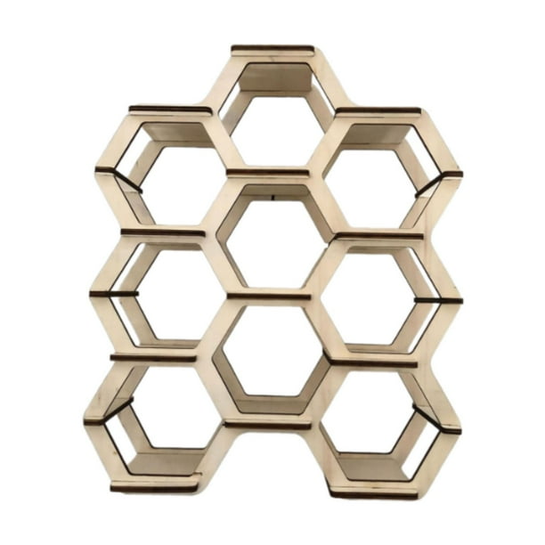 Estante de panal, práctico soporte para plantas, artículos diversos y figuras. 55cmx45cmx15cm