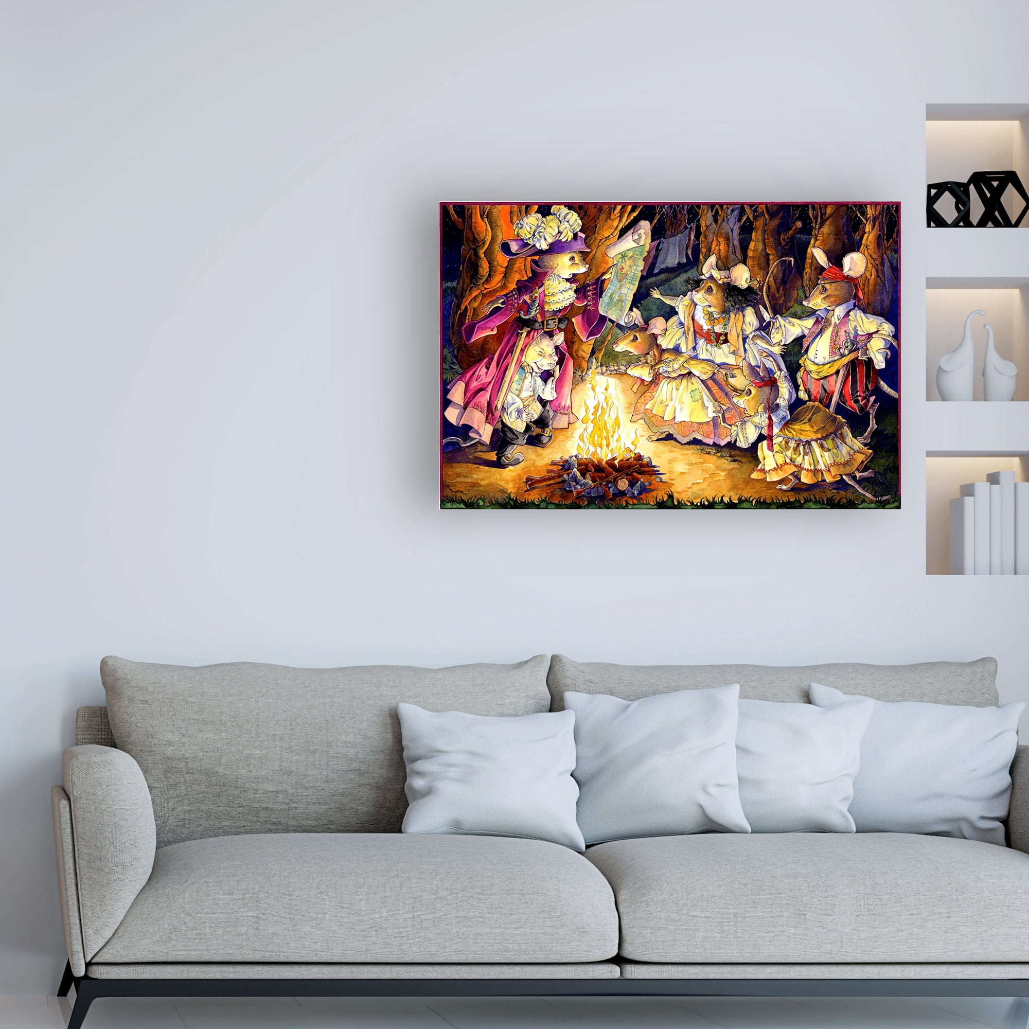 Trademark Fine Art 'Gypsy Mice' Canvas Art by David Galchutt