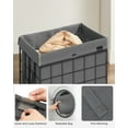 thumbnail image 3 of 90L Laundry Hamper Laundry Basket Collapsible Clothes Hamper Removable and Washable Liner for Bedroom Bathroom Black and Gray, 3 of 6