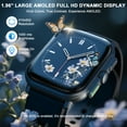 thumbnail image 4 of AUOSHI 1.96'' AMOLED Smart Watch Fit for Android iPhone(Bluetooth Answer/Make Calls), 1000nits Always-On Display Fitness Tracker with 4GB, IP68 Waterproof, 100+ Sports, 4 of 10