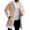 Beige, variant on Cozy Winter Hooded Cardigan âÃÂàUnisex Long Christmas Cardigan with , Warm Hooded Coat with Pockets for Holiday & Everyday Outdoor Comfort