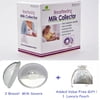 BIOSOMA Breastfeeding Milk Collector. Breastmilk Saver Nursing Cups, Safe Breast Shells. 2 ct + 1 Luxury Pouch Bonus