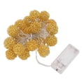 thumbnail image 1 of Cadena De Luces De Bola De Metal, Ahorro De Energía De 3 Metros De Cadena De Luz LED De Oro Cálido Para Fiesta, 1 of 8