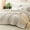 Beige-Full, variant on Full Dark Grey 7 Piece Bed-in-a-Bag Bedding Set