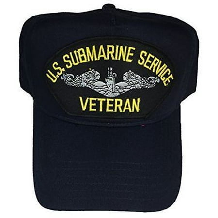 USN NAVY SUBMARINE SERVICE VETERAN W/ SILVER DOLPHINS HAT ENLISTED BADGE