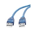 thumbnail image 2 of Uxcell 5Ft Long USB 2.0 Male to Male M/M Computer Cable Connector Blue Plastic, 2 of 2
