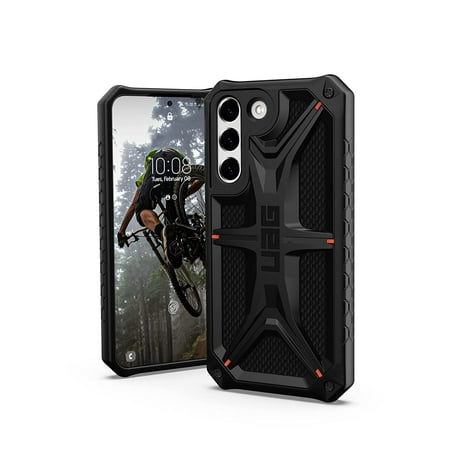 UAG Samsung Galaxy S22 5G Case [6.1-inch Screen] Rugged Lightweight Slim Shockproof Premium Monarch Protective Cover, Kevlar Black